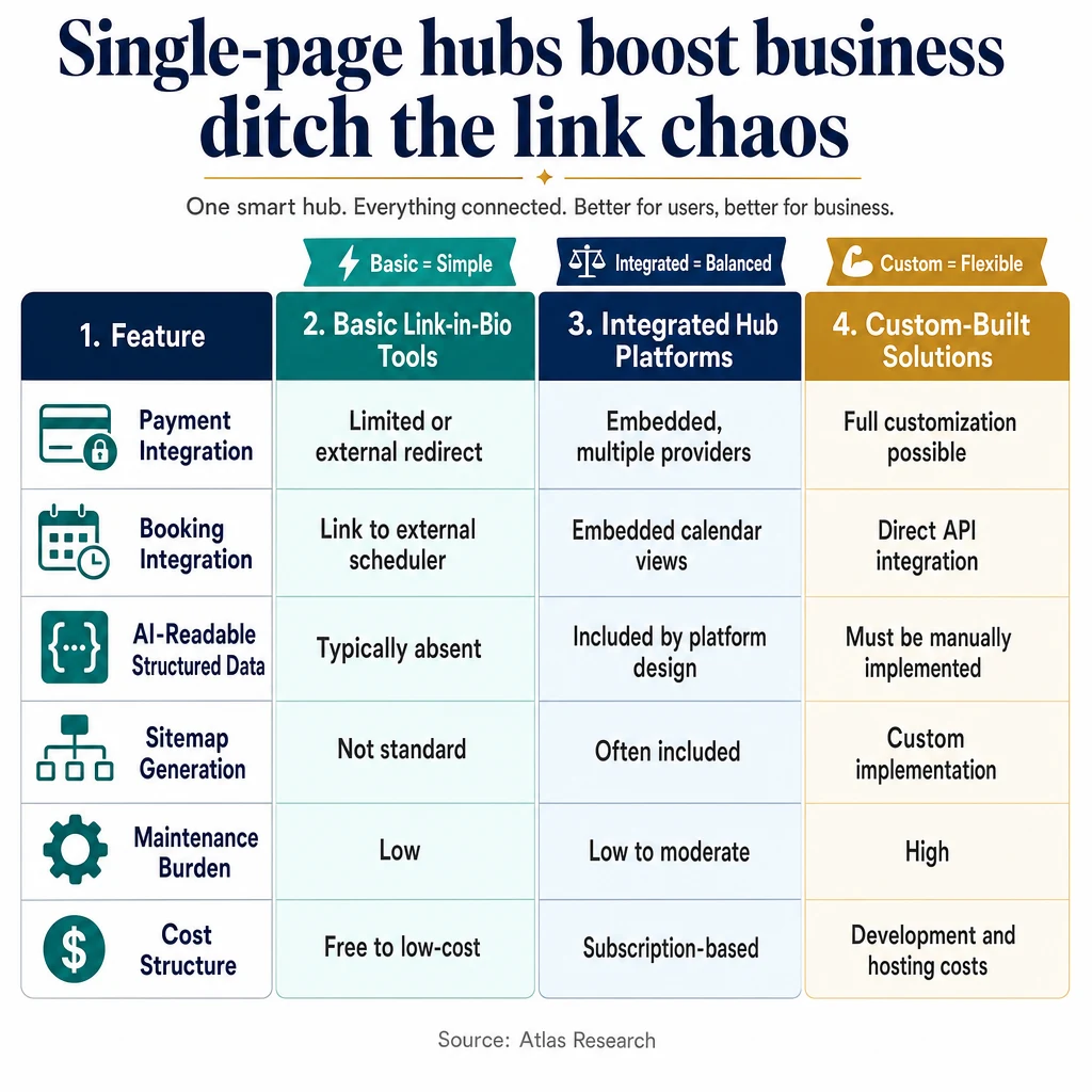Infographic: Single-page hubs boost business ditch the link chaos